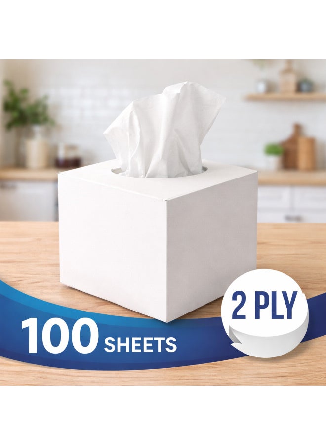 Cubic Facial Tissue, 2 Ply, 24 Packs of 100 Sheets - Image 4